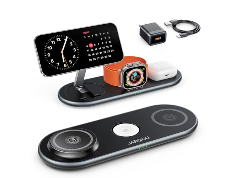 3 em 1 Estação de carregamento com carregador Magsafe