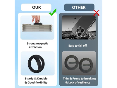 Anel magnético de silicone Aperto Titular do telefone