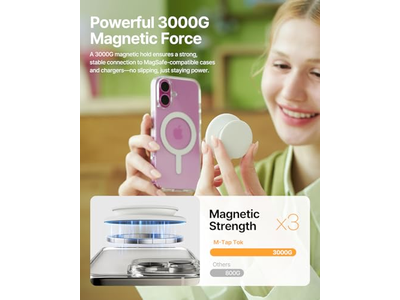 MagSafe telefone aperto, aperto de dedo magnético de silicone macio