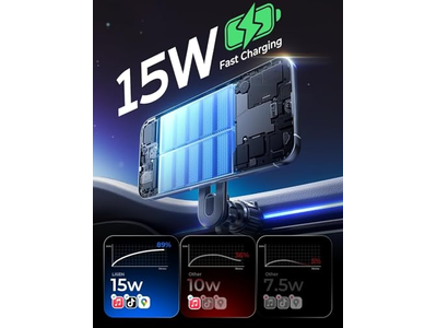 15W carregador de carro magnético sem fio