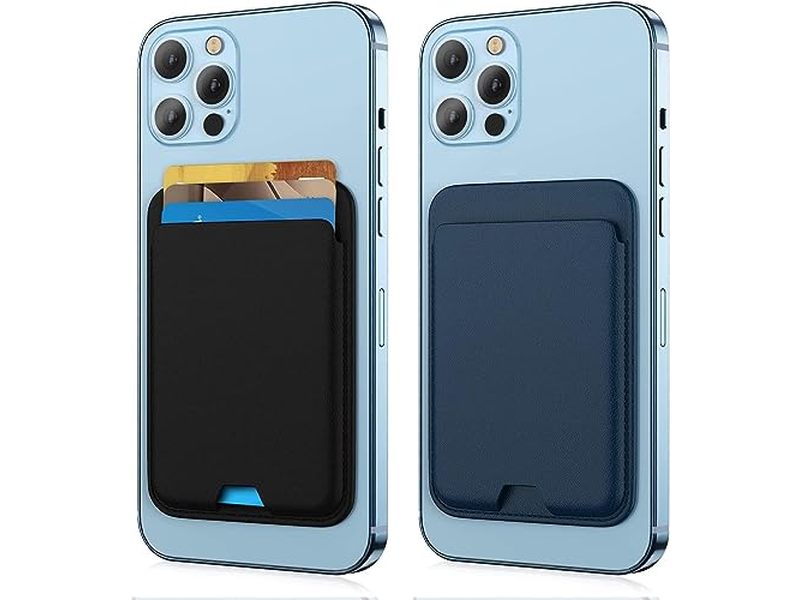 2 Embalagem Magnética Carteira compatível com MagSafe para iPhone Cartão Suporte