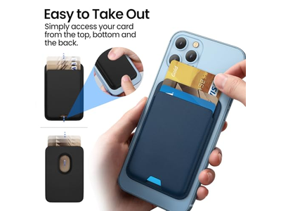 2 Embalagem Magnética Carteira compatível com MagSafe para iPhone Cartão Suporte