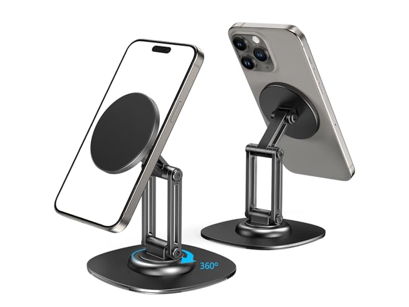 Suporte de telefone celular dobrável 360 Rotating Metal Base