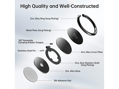 Suporte do anel do telefone celular Suporte 360 graus rotação anel Kickstan