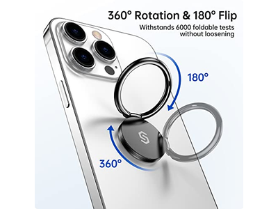 Suporte do anel do telefone celular Suporte 360 graus rotação anel Kickstan