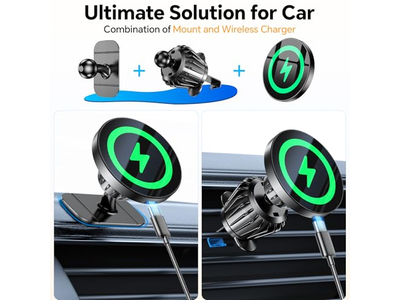 Coolpow para carregador de montagem de carro Magsafe