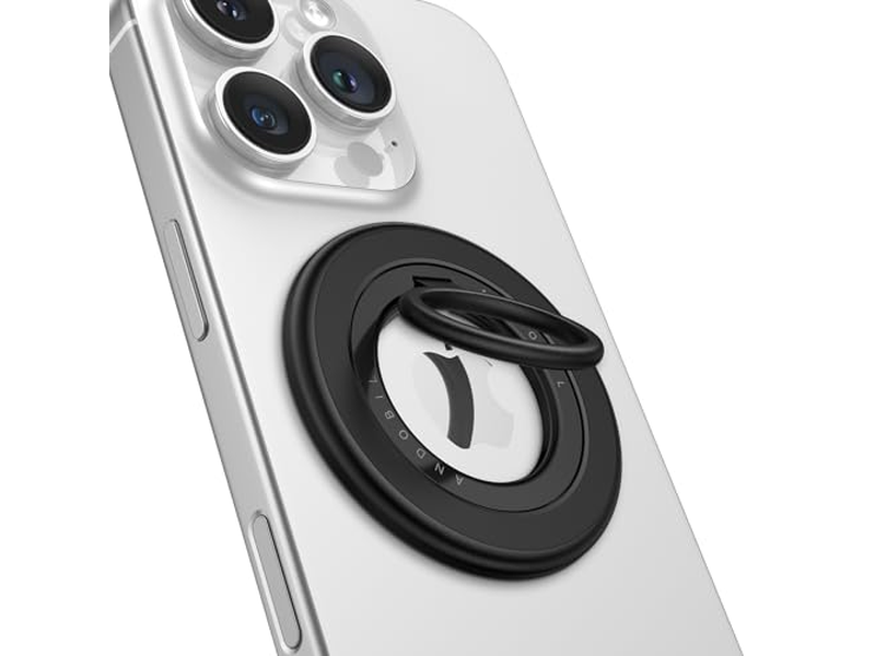 Aperto magnético do telefone de dupla face para MagSafe Forte Anel Titular Blac