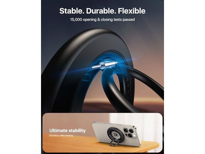 Aperto magnético do telefone de dupla face para MagSafe Forte Anel Titular Blac