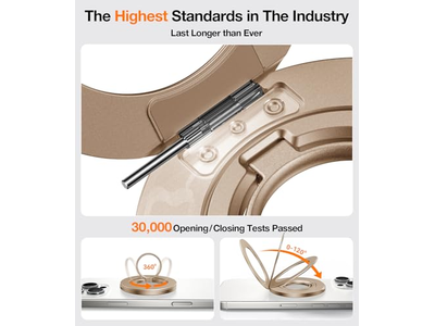 Fit de dupla anel para suporte de anel de aperto de telefone MagSafe