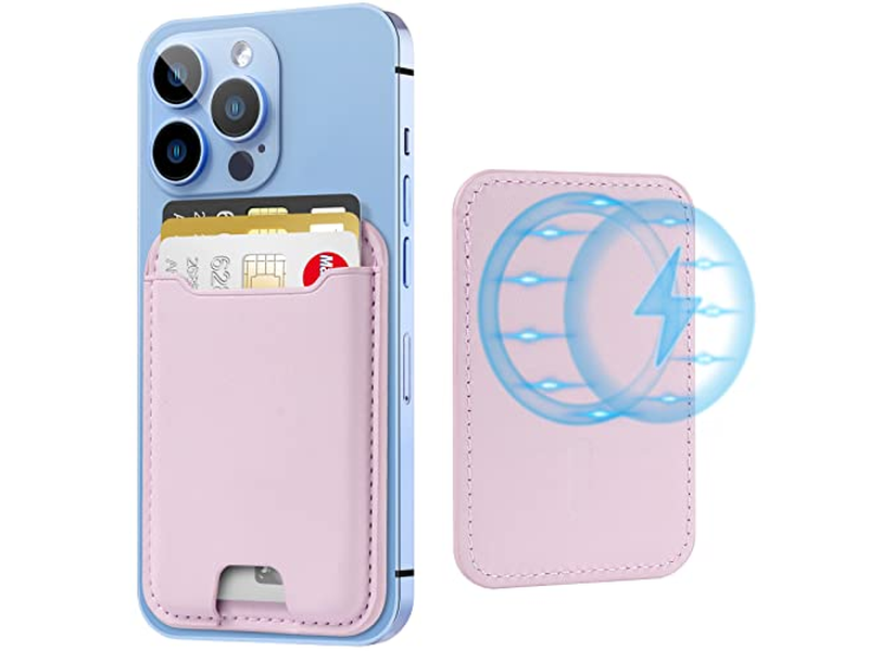 Suporte de cartão magnético para iPhone 12-16 Série RFID Bloqueamento se encaixa 4 Ca