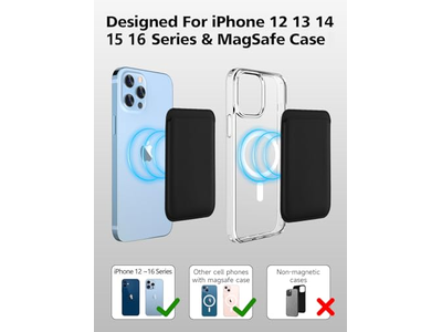 Suporte de carteira de cartão magnético com MagSafe