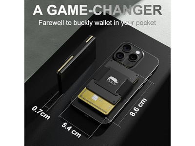 Magnético Cartão-Carteira com alça de dinheiro para iPhone Série Minimalista Des