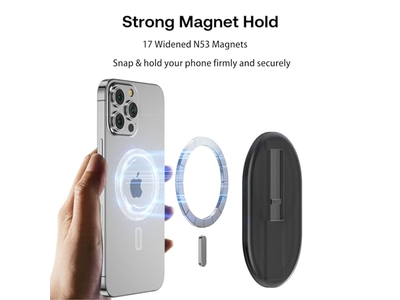 Magnético Finger Telefone Apoio e suporte para Smartphones Limpar
