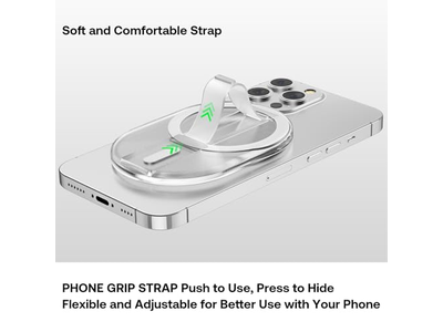 Magnético Finger Telefone Apoio e suporte para Smartphones Limpar