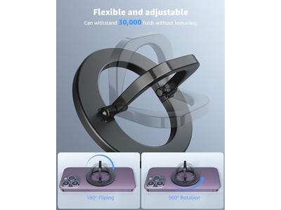 Aperto magnético do telefone e suporte de anel compatível com acessórios MagSafe