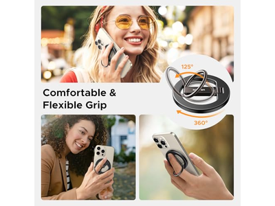 Aperto magnético do telefone para suporte MagSafe suporte anel forte universal