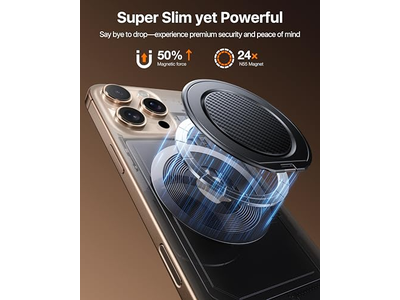 Aperto magnético do telefone para MagSafe Titular da Anel de Telefone