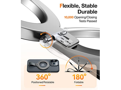 Suporte magnético telefone aperto Suporte de apoio se encaixa MagSafe para iPhone e Gal