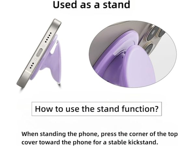 Suporte magnético do aperto do telefone com o suporte transparente rosa