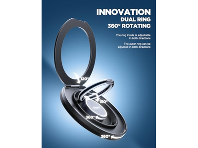 Suporte de aperto de telefone magnético com anel de rotação de 360 graus para dispositivos MagSafe