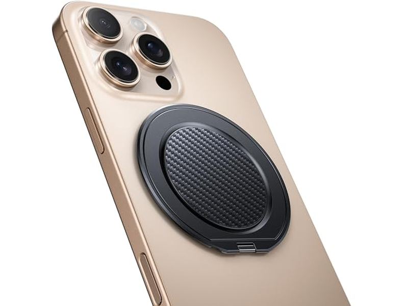 Aperto magnético com rotação de 360 graus compatível com acesso MagSafe