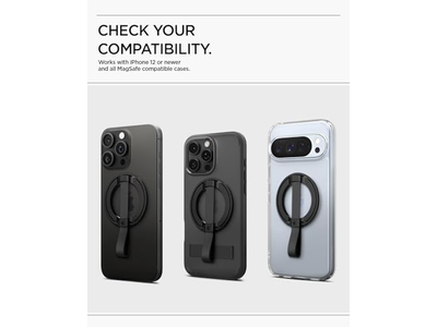 Suporte magnético telefone Apoio com alça de dedo laço para MagSafe e Pixe