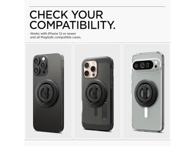 Suporte magnético telefone aperto com Suporte de apoio e abridor de garrafa - preto