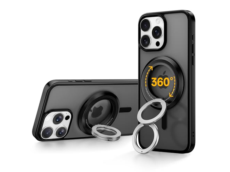 Suporte de telefone magnético com rotação de 360 graus e compatibi de aperto de duas dimensões