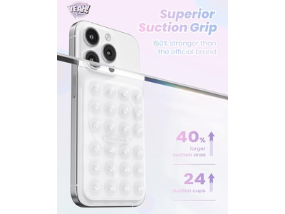 Montagem magnética para suporte de aperto pegajoso removível transparente