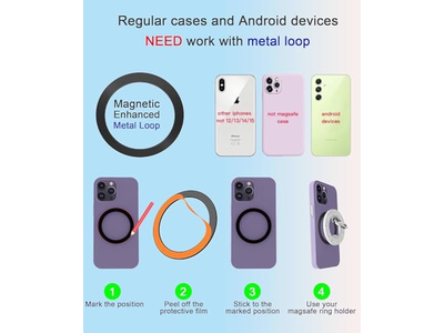 Magnético Aperto do anel do telefone para magsafe