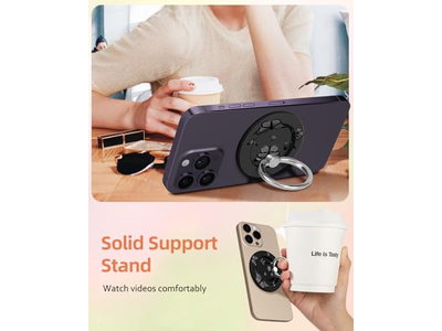 Suporte magnético do anel do telefone compatível com MagSafe