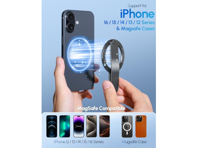 Suporte magnético telefone anel destacável para iPhone 16