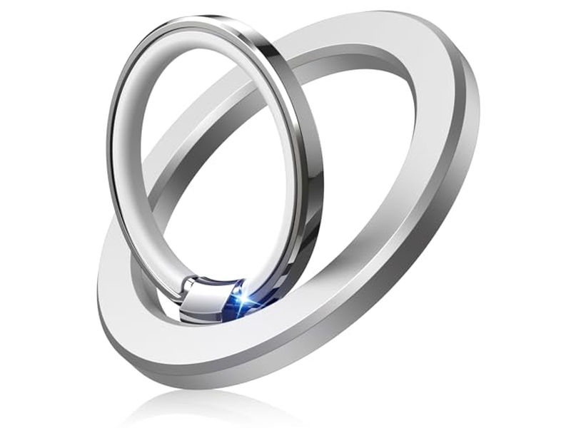 Suporte de anel de telefone magnético para telefones celulares de dois lados Suporte Silver