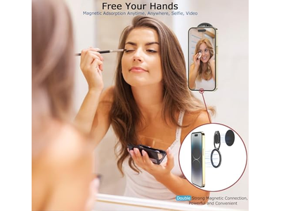 Suporte magnético do anel do telefone com aperto ajustável do dedo para Smartphones