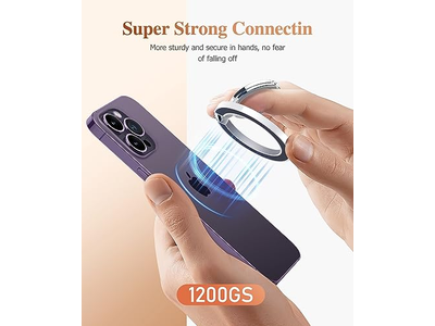 Suporte magnético telefone anel com suporte ajustável e Suporte de apoio