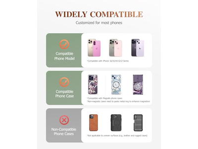 Suporte magnético telefone anel com suporte ajustável e Suporte de apoio