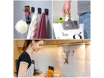 Suporte magnético telefone anel com aperto e Suporte de apoio compatível com Mag