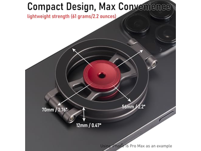 Suporte de telefone magnético e Fidget Spinner - anel de suporte de lado duplo