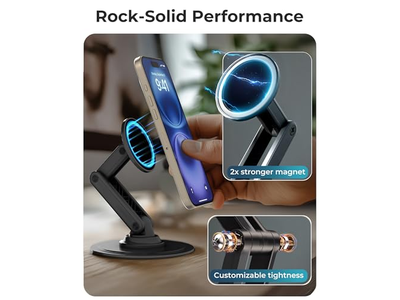 Suporte de telefone magnético para mesa Mag360 Suporte MagSafe ajustável