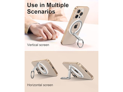 Suporte de telefone magnético com suporte de anel e suporte ajustável