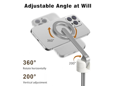 Magnético Selfie Stick Tripod com suporte magnético forte de alumínio