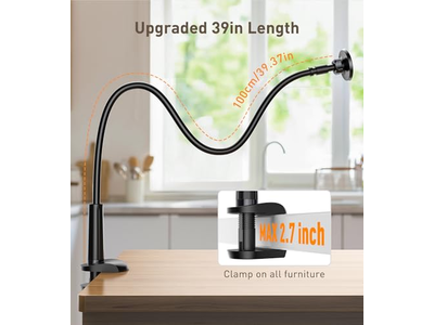 Grampo de mesa de suporte magnético 360 rotação ajustável