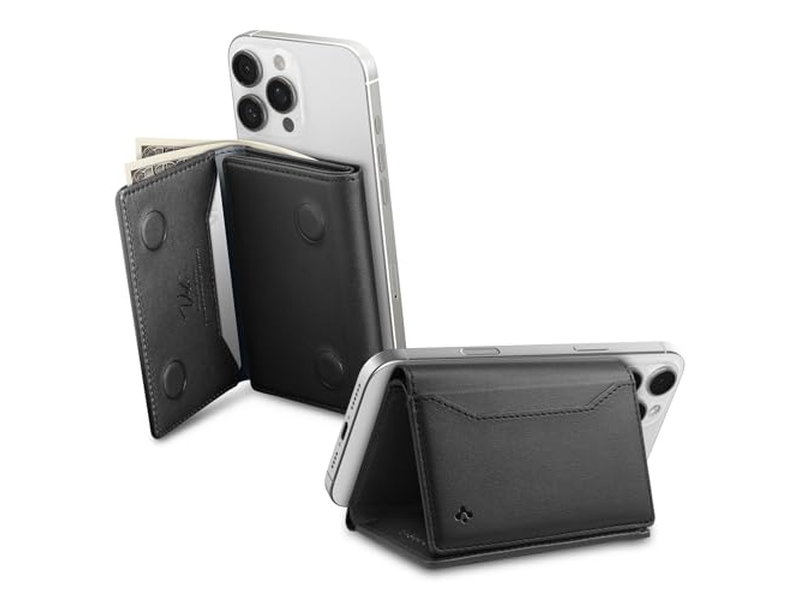 Carteira Magnética Carteira de Carteira Dinheiro Trifold Carteira Suporte para MagSafe