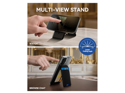 Carteira magnética para iPhone 5 Suporte de cartão com suporte RFID Blocking