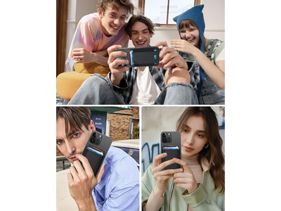 Carteira magnética para iPhone 7 Suporte de cartão Couro Minimalista RFID Bl