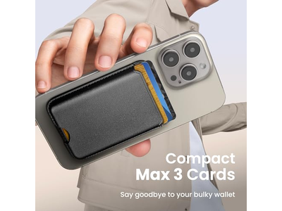 Carteira magnética para iPhone Series e casos MagSafe - Cartão de Bloqueio RFID