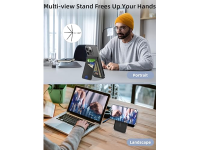 Carteira Magnética para iPhone com Encontrar Meu 6 Cartão Titular RFID Bloqueamento
