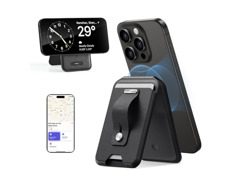 Carteira magnética para iPhone com Encontrar Minha Funcionalidade e S ajustável