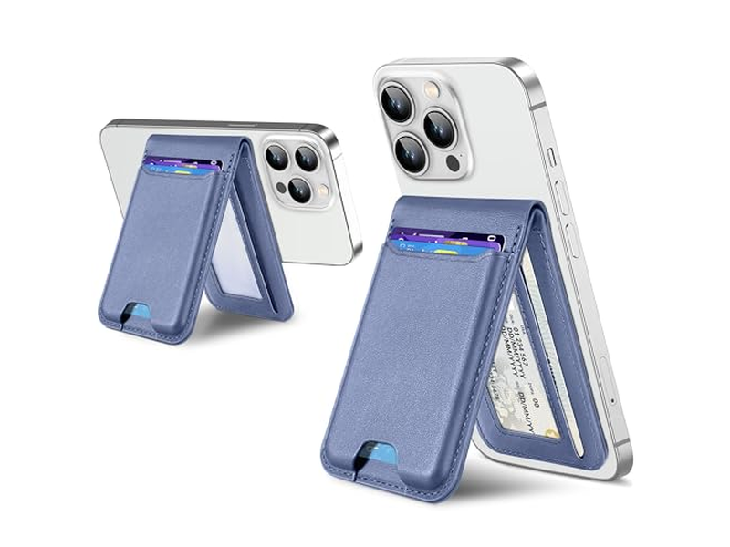 Carteira magnética com bloqueio RFID e suporte ajustável para identidade