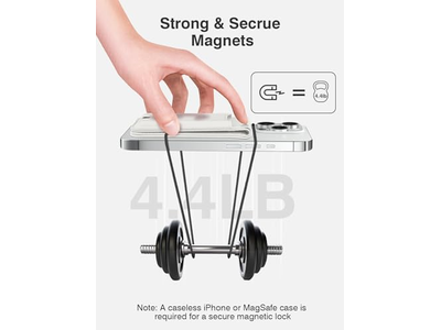 Carteira magnética com suporte de telefone ajustável RFID Bloqueamento se encaixa 6 Carro